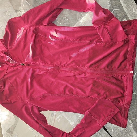 Danskin Now Pink Bomber Jacket Lightweight Long Sleeves - Picture 2 of 7